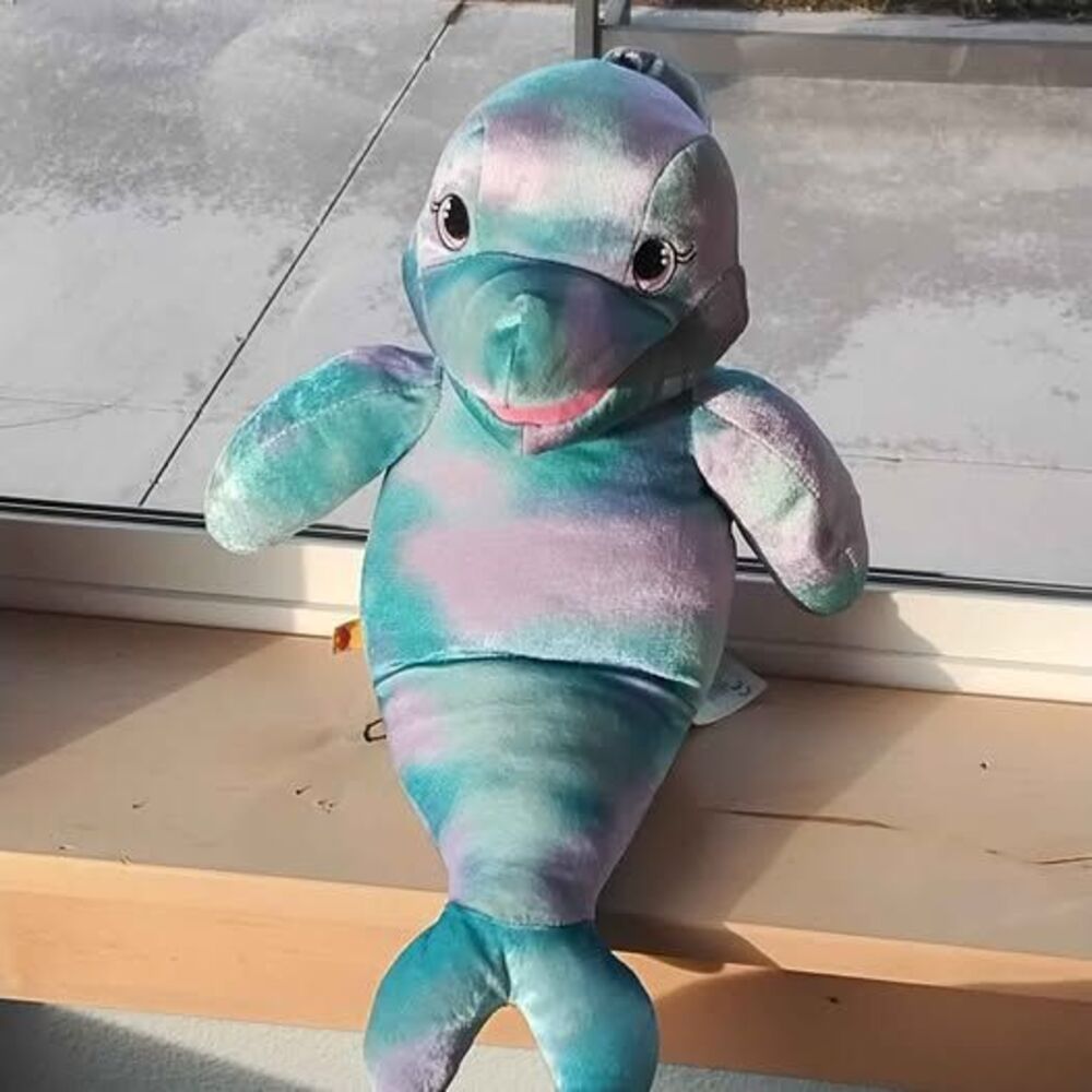 Build-A-Bear Workshop Sea Splash Dolphin Puppet plush toy RETIRED